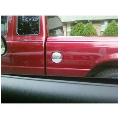 Round billet "stick-on" on a square door...