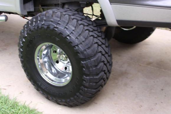 new 38" tires and wheels 16x12