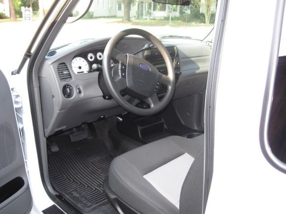 Driver side view of Rocky's interior.