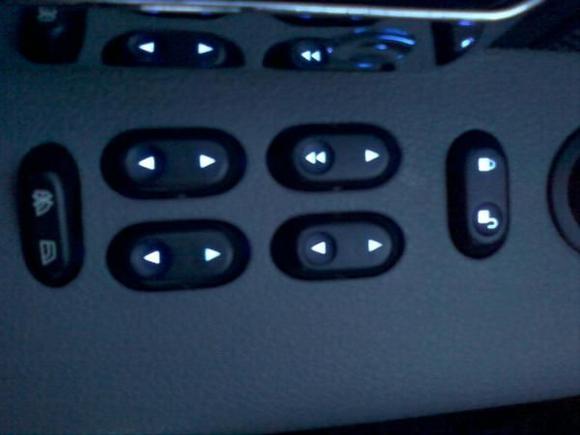 '08 blue l.e.d. driver door.  The color reflecting on the handle is the true color you see.