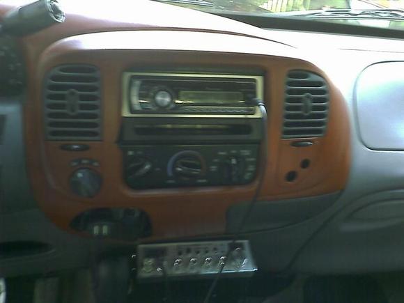 old painted around radio