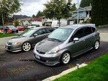 2015/09 - Sitting with the brother's FA5.. if you've been following my timeline you'll notice he switches cars like shirts.. lol.