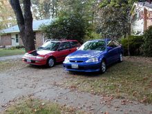 1990 Honda Civic Si and 2000 Honda Civic SI