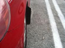Mud flaps from the side