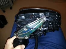 inside mirror with cover removed