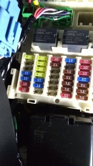 Under dash Fuse box A