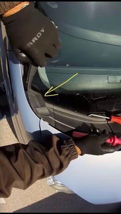 Looking for the part number for the trim on the passenger side lower corner for the windshield of my 2009 Fit Sport.

I can’t figure it out on any Honda Parts sites.