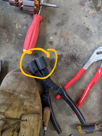I think this is 5/8" fuel line (which i had lying around)
Used for a similar purpose: avoiding marring the machined surface of the shaft belonging to the electric motor in the image.