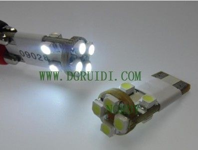 OBC Error Free T10 Wedge LED bulbs 
Each LED bulb equips with 8 pieces High Power 1210 SMD CREE LED Chips, with built-in Load resistors, so they will work properly for European vehicle's parking city lights (position lights), sidemarker lights such as Mercedes, BMW, Audi, etc.