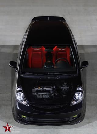 Top down view of the Fit