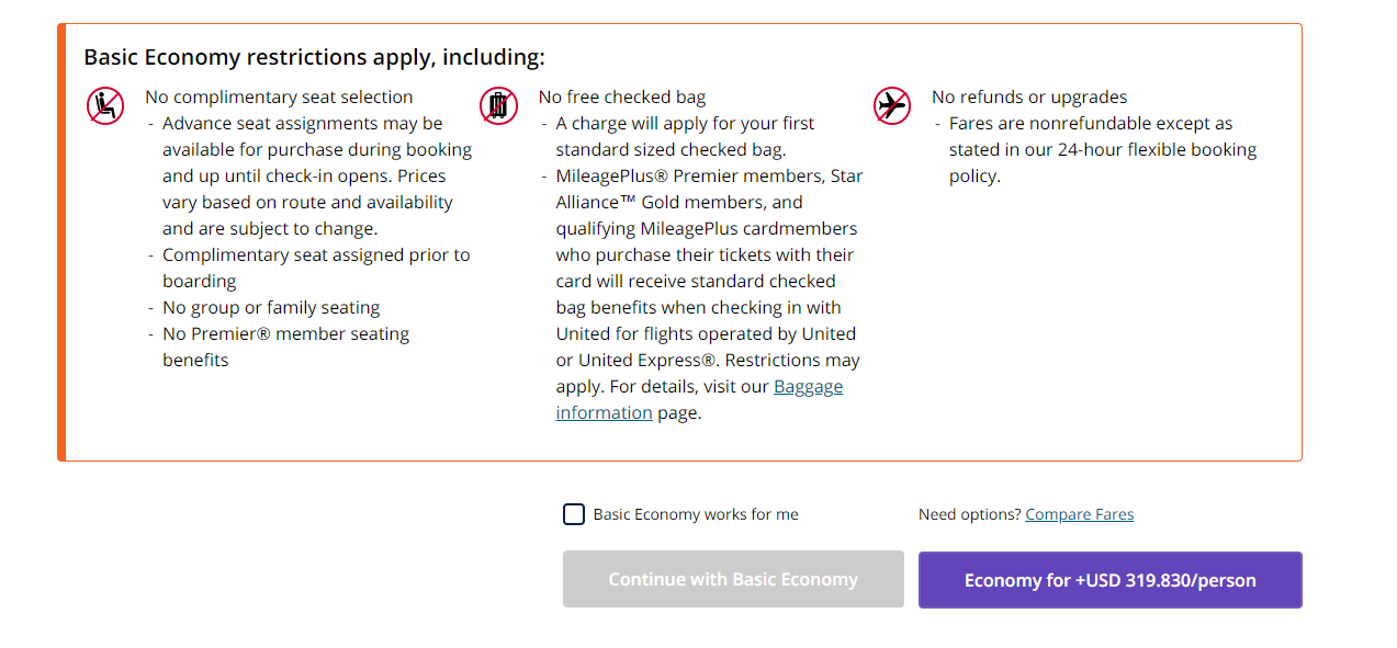 How to Get Around Basic Economy Restrictions on United