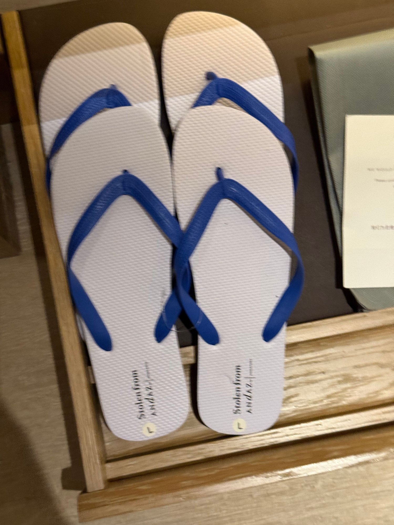 Andaz logo is no longer colour-printed
