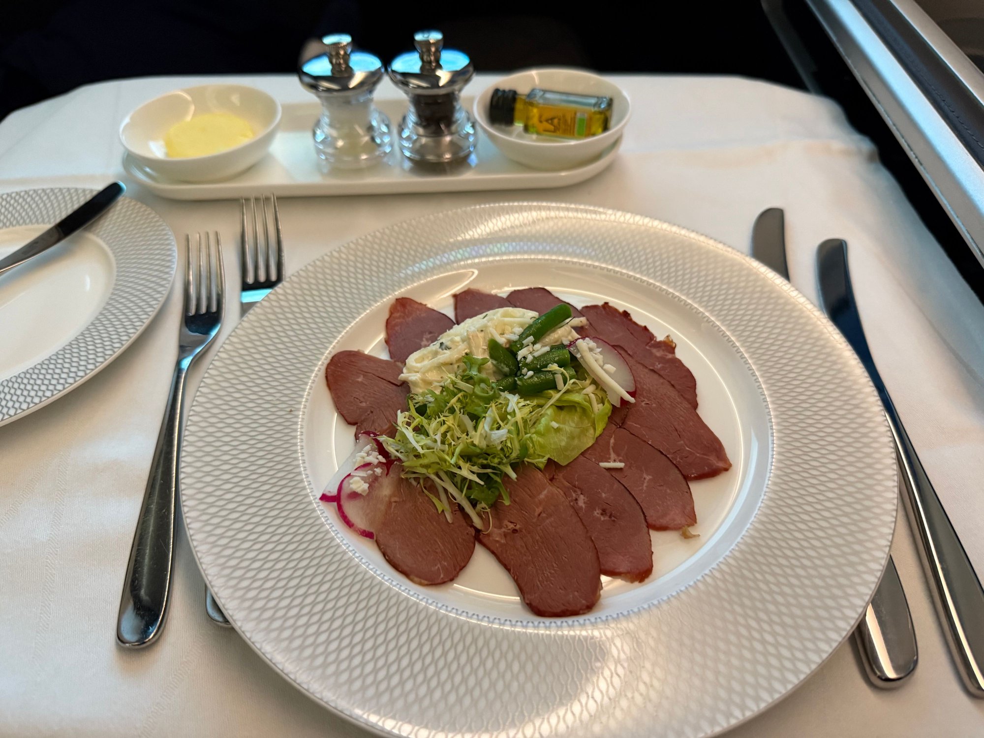 Duck carpaccio 