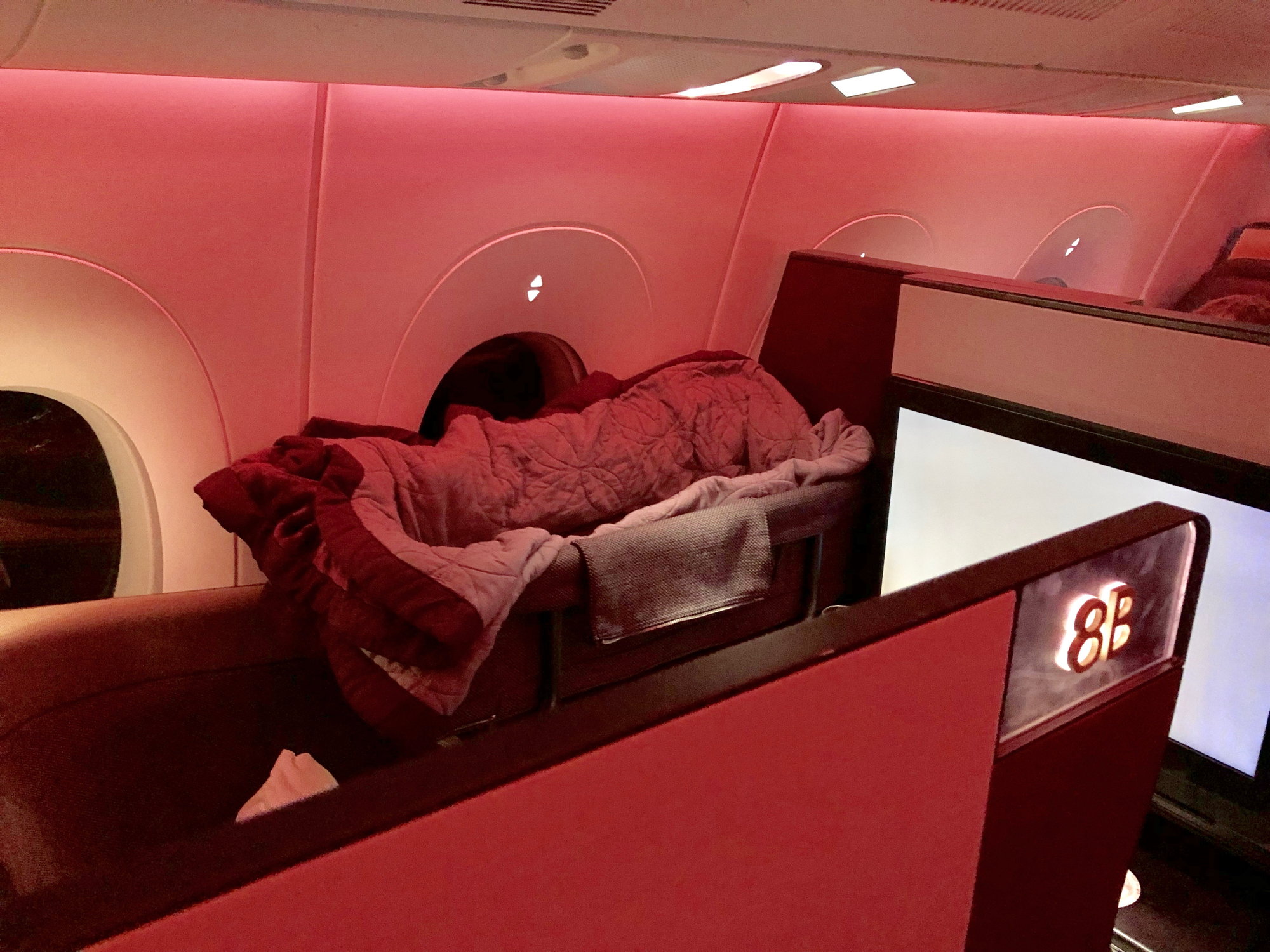 qatar airways bassinet seat