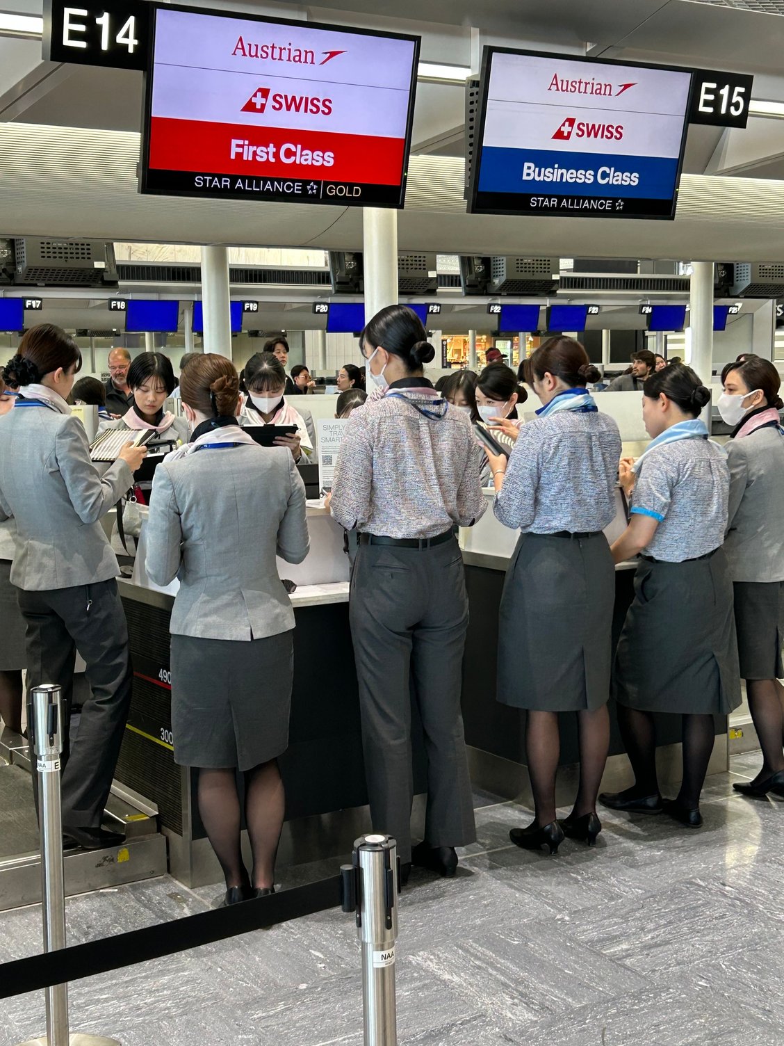 We arrived just as the desks were opening 