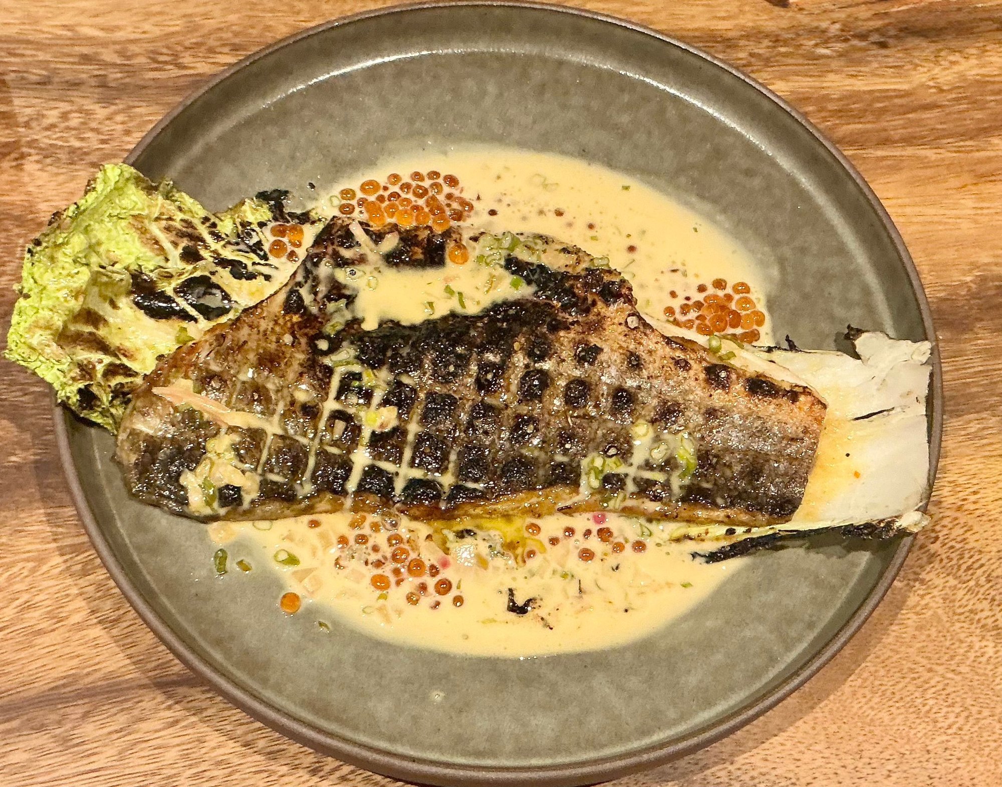 Tender crispy seabass