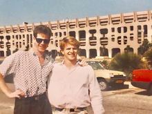 Back in the late 80s, younguns Robert and Carl at then Jan Smuts airport in Joburg