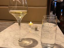 Chardonnay and ice water