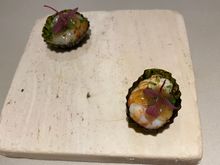 Mine with the cooked shrimp