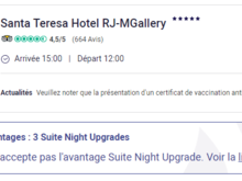 It is the french version but the hotel does not accept SNU whereas it was accepted 2 days before when I checked.