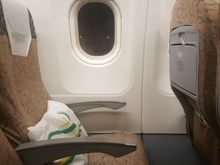 14A. Pillows are randomly placed on every seat (1 out of every 4 have them) , I took mine from the seat next to me...