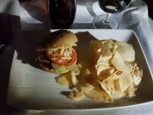 Mini burger snack between meals