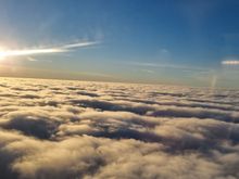Breaking through the clouds