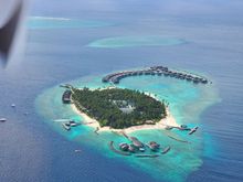 View of Island as we flew out. 