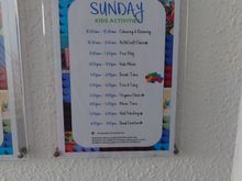 Kids club activities but we didnt use it