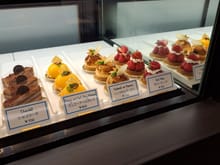 A selection of cakes in the cafe area downstairs. Did like the Mango and Earl Grey mousse ( 25% diamond discount applied)