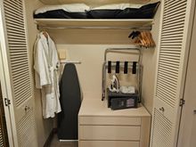 Powder room - closet space
