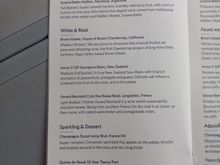 Since it was the first of the month, the menu did not match the wines that were catered (I guess). I checked the Jun menu beforehand and what was loaded matched the Jun menu. Ah well.
