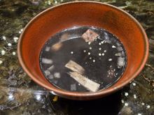 Squid ink soup