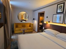 Sitting area in bedroom.


