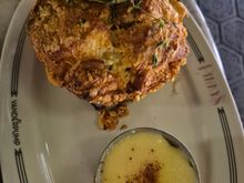 Amazing bread with gruyere topping 