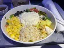 Close up of the southwest chicken salad 