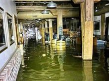 Buffalo Trace gift shop flooded. 