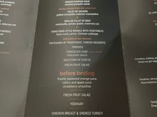Food pics were too dark but managed to get a clear pic of the menu. Sin-ist.