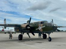 Walking out to the aircraft 