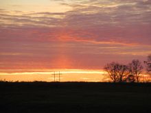 Kidron, Ohio sunset 5th December 2019