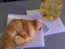 Croissant and apple juice