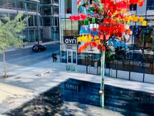 View of upscale Avril grocery store from the hotel