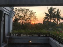 View from the dining room side terrace 