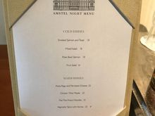 Nighttime 22.00 - 07.000 - Inroom dining menu 