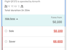 On “pay with points” search