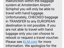 It seems you can choose between rebooking or a travel voucher. 