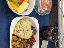 I slept through the burger, so got the cous cous. It was pretty good