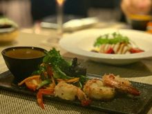 Garlic prawn. 