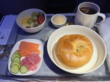 Pre-selected the smoked salmon breakfast item.  Tiny portion of smoked salmon.
