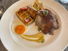 Duck leg confit breakfast